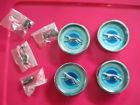 1001 Cougar Style Steel Blue Center Caps Set Of Reproduction