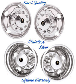 F401910 19.5inch Ford F450 10 Lug 2005 Bolt On Wheel Simulator Rim Liner Hubcap Covers