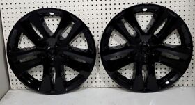 Imp-441blk 2 18inch Gloss Black Wheel Liners Skins Fit 18-19 Ford Explorer Imp441blk