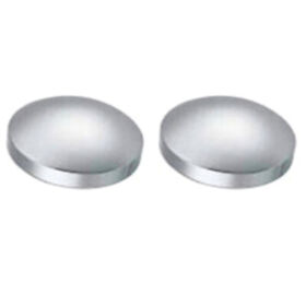 2 Chrome Rear Hub Caps 8-1/2inch Axle With Studs