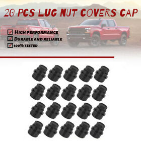 15661036 20 Pcs Lug Nut Covers Cap For Chevrolet S10 Blazer Gmc Jimmy Sonoma Black
