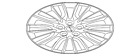 1vt39gsaaa 200 Mopar Chrysler Genuine Wheel Cover