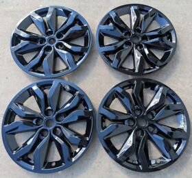 Imp407blk 2016-2018 Chevy Impala 18 Inch Black Hub Caps Wheel Covers Set Of 4