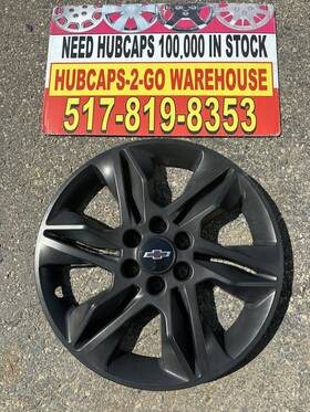 438x-18 2019-2022 Chevrolet Blazer Lt Wheelskin Used Black Wheel Skin 18 Inch Imp 438x 1 With Center