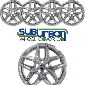 8821p-c 2021-2022 Ford Edge Se Sel # 18inch Chrome Wheel Skins New Set 4