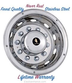 Nqx-d4u 22.5inch 1 Rear Wheel Simulator Hubcap Rim Cover 10 Lug Rv Semi Truck Bus Shallow