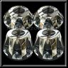 32893290wcam Gmc Sierra Dually Chrome Replica Center Caps Hubcaps Set