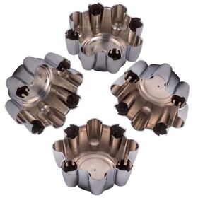 90puk3 4 Pcs Wheel Center Hub Cap Chrome For Ford F-250 F-350 Super Duty 99-05