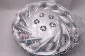 Wchc-0887-14sl 4-pk Oxgord Lacquer Wheel Cover Hub Cap Silver 14inch