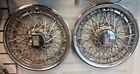 4094 Oldsmobile Pair Cutlass Wire Hubcaps Oem Hollander