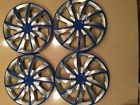 447-14-sb Inch Hubcaps Wheel Covers Universal Rim Cover Pieces Set Silver