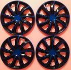 447-15-bb Inch Hubcaps Wheel Covers Universal Rim Cover Pieces Set Black