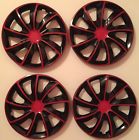 447-15-br Inch Hubcaps Wheel Covers Universal Rim Cover Pieces Set Black