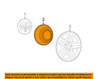 4895432aa Mopar Chrysler Oem-wheel Center Cap