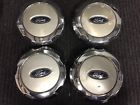 4l34-1a096-dd Ford Set Oem Chrome Center Caps Hubcaps Pn