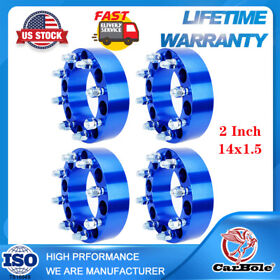 970711365 4pc 2inch 8 Lug Wheel Spacers Adapters 8x6.5 For Chevy Silverado C K 2500/3500 Gmc
