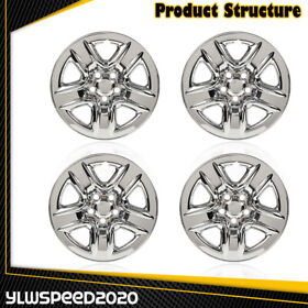 Ylw02etn2063csl 4pcs Chrome Fit For 2006-12 Toyota Rav4 17inch Wheel Skins Hub Caps Full Rim Covers