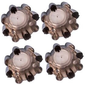 K93gur 4pcs Wheel Center Hub Cap Chrome For Ford F-250 F-350 Super Duty Return