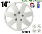 506089w Sumex Inch Premium Hubcaps Car Silverstone White Abs Easy To