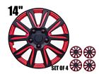 506136r Car Plus Inch Hubcaps Red And Black Marina 8424332628985