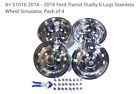 51016 Stainless Steel Wheel Liners For Ford Transit Dually