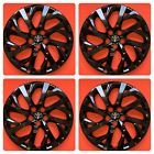528b Aftermarket Products Set Of Black Hubcaps Wheelcovers Fits Toyota Corolla