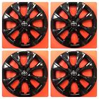 529b Aftermarket Products Set Of Black Hubcaps Wheelcovers Fits Toyota Corolla