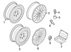 5g0-601-147-yti Volkswagen Genuine Wheel Cover