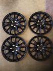 643129815263 Covertrend Pc Set Of Matte Black Hub Caps Full Lug
