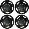 643129815522 Covertrend Pc Set Of Matte Black Hub Caps 0643129815522