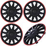 643129817359 Covertrend Set Inch Ice Black Red Trim Hub 0643129817359