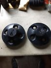 722898 Bl Ack Triumph Steel Wheel Hub Caps