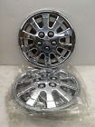 9080-14 Unbranded Set Of Hubcaps Shiny Chrome Style Plastic Wheel Cover