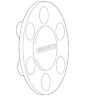9594697 Gm Chevrolet Gmc Oem Silverado Polished Aluminum Wheel Cover