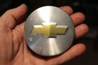 9595383 Chevy Wheel Center Cap Brushed Finish With Gold Symbol Oem