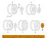 9596192 Gm Center Cap Hub Cover