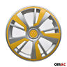 99fr243g16y Omac Hubcaps Wheel Rim Cover Grey With Yellow 8698797836203