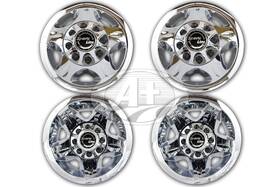 17abs-g08-3500-bo A Ref 17 Inch Chevy Gmc Silverado 3500 Abs Chrome Plated Wheel Simulator Set 2008 2010