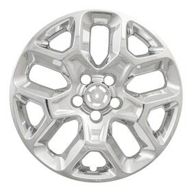 Imp386 Aftermarket Chrome Wheel Skin Hubcap Cover For 2015-2018 Jeep Renegade 17 Inch Alloy Wheels