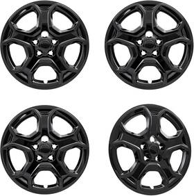 52517blk Aftermarket Products New Wheel Covers Hubcaps Fits 2017-2019 Ford Escape S 17 Inch 5 Spoke Black
