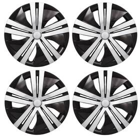 570-53098 Aftermarket Products New 16 Inch Silver/black Hubcaps Wheelcovers Fits 2018-2023 Nissan Leaf Set Of 4