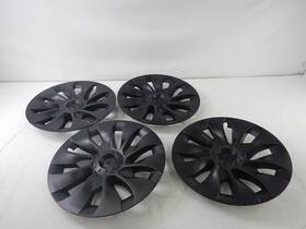 Yrt88 Aiqiying - 4 Piece Hub Cap Cover Set Without Stickers For Tesla Black