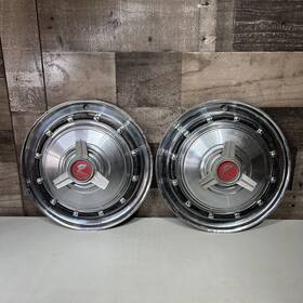 3178332 Amc 1965 Rambler American Tri-bar Spinner Stainless Hubcap 14 Inch 1963 - 67