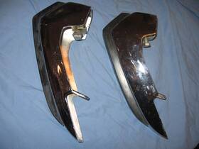 3210140 Amc 71 72 Matador Front Bumper Guards New Olds Stock With Shelf Wear 1971 1973