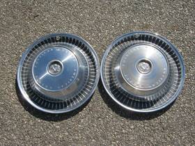 J3195354 Amc Lot Of 2 Genuine 1970 Ambassador 14 Inch Hubcaps Wheel Covers