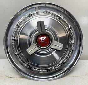 J81378334 Amc Single 1965 Rambler Classic Tri-bar Spinner 14 Inch Hubcap Wheel Cover