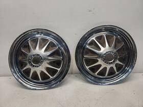 570-00122 American Motors 1971-73 Amc Javelin Wheel Cover - 14 Inch / Aluminum Pair Dented/worn