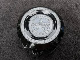 Cap078-ca American Outlaw Gloss Black Center Cap
