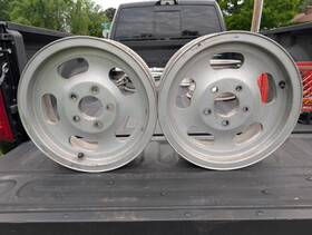 D61-7561p American Racing Vintage Ansen Aluminum Slot Wheels 15 X 5.5 Inch 4.75 Bolt Pattern Chevy Gm