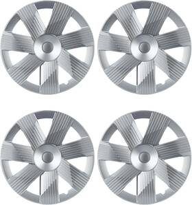 X004168a17 Amibaofu Hubcaps For Tesla Model Y 2019-2024 19 Inch Abs Silver Set Of 4